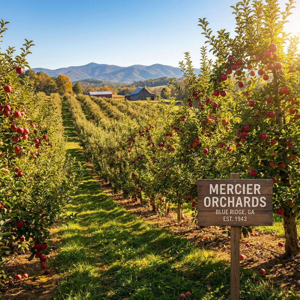 Mercier Orchards apple trees