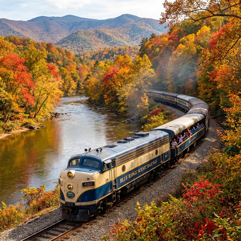 Blue Ridge Scenic Railway train